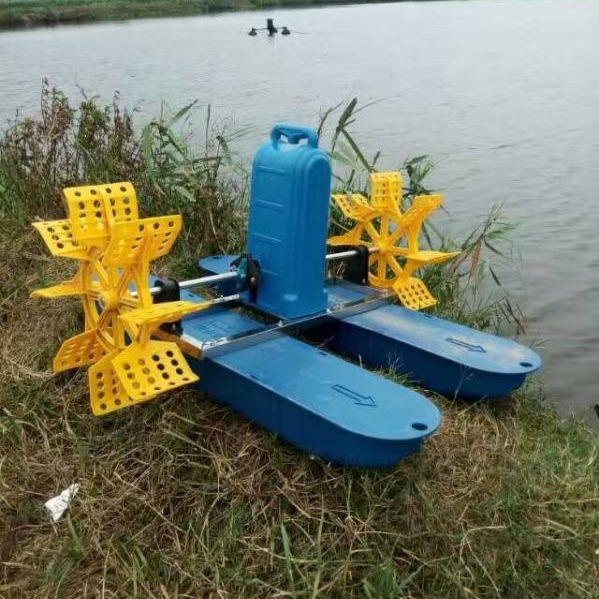 0.75KW1.5KW养虾增氧机车轮式增氧机鱼塘水车增氧机