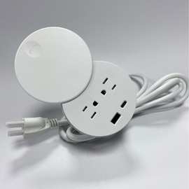 美规三孔TYPE-C快充PD20W嵌入式桌面插座家具暗装隐藏插排USB排插