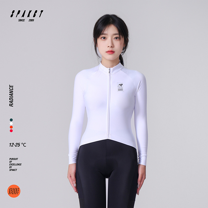 思帕客薄绒亲肤弹力透气速干女款长袖骑行服公路车山地车自行车衣|undefined