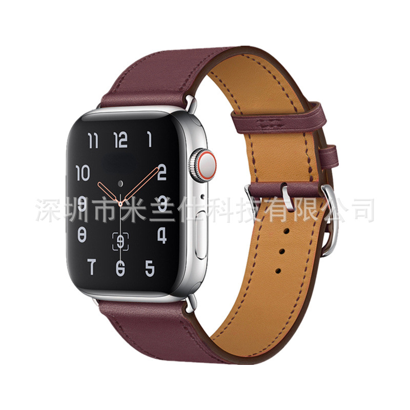 Adecuado para Apple Watch applewatch Correa S9 cuero genuino iwatch456789SE deportes ultra2 fabricante