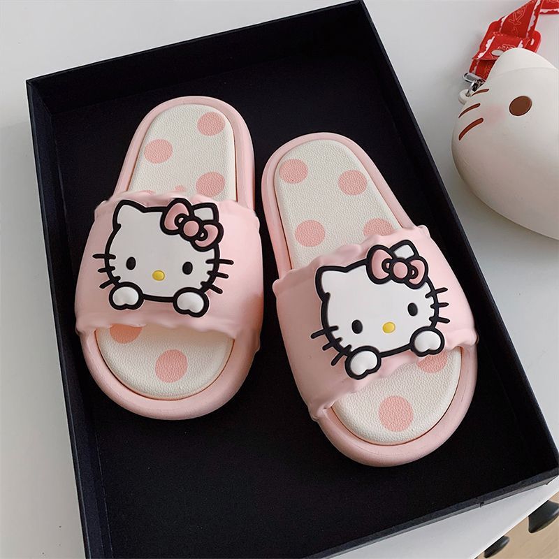 卡通可爱hellokitty拖鞋女夏外穿网红软底居家防滑室内凉拖鞋秋千|undefined