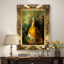 高檔宮廷人物油畫歐式酒店別墅裝飾畫客廳卧室配畫歐仁妮皇后掛畫