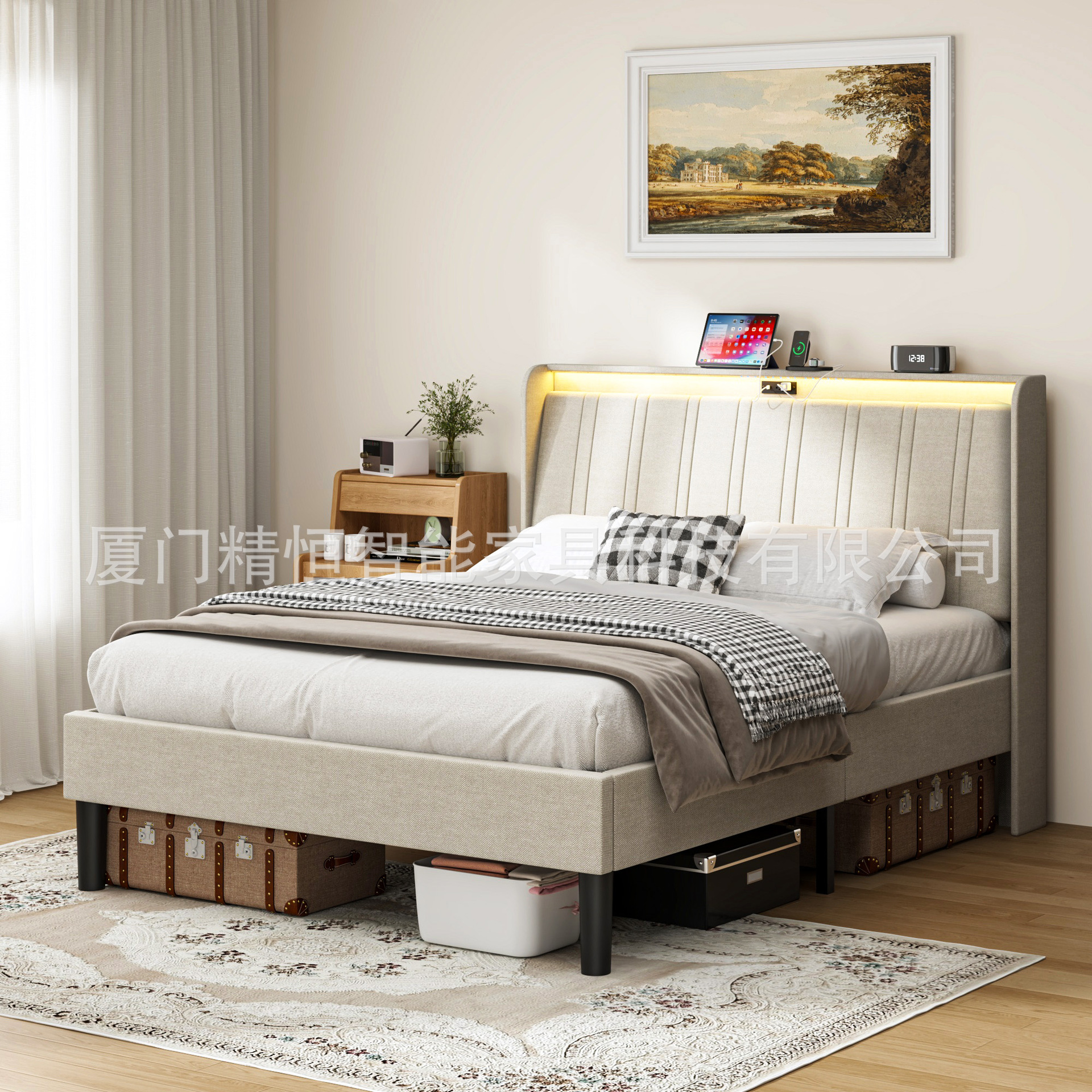 Light extravagance Soft pack bed French Children bed Princess Bed European style 1.8 Double bed Manufactor Direct selling Batch customized