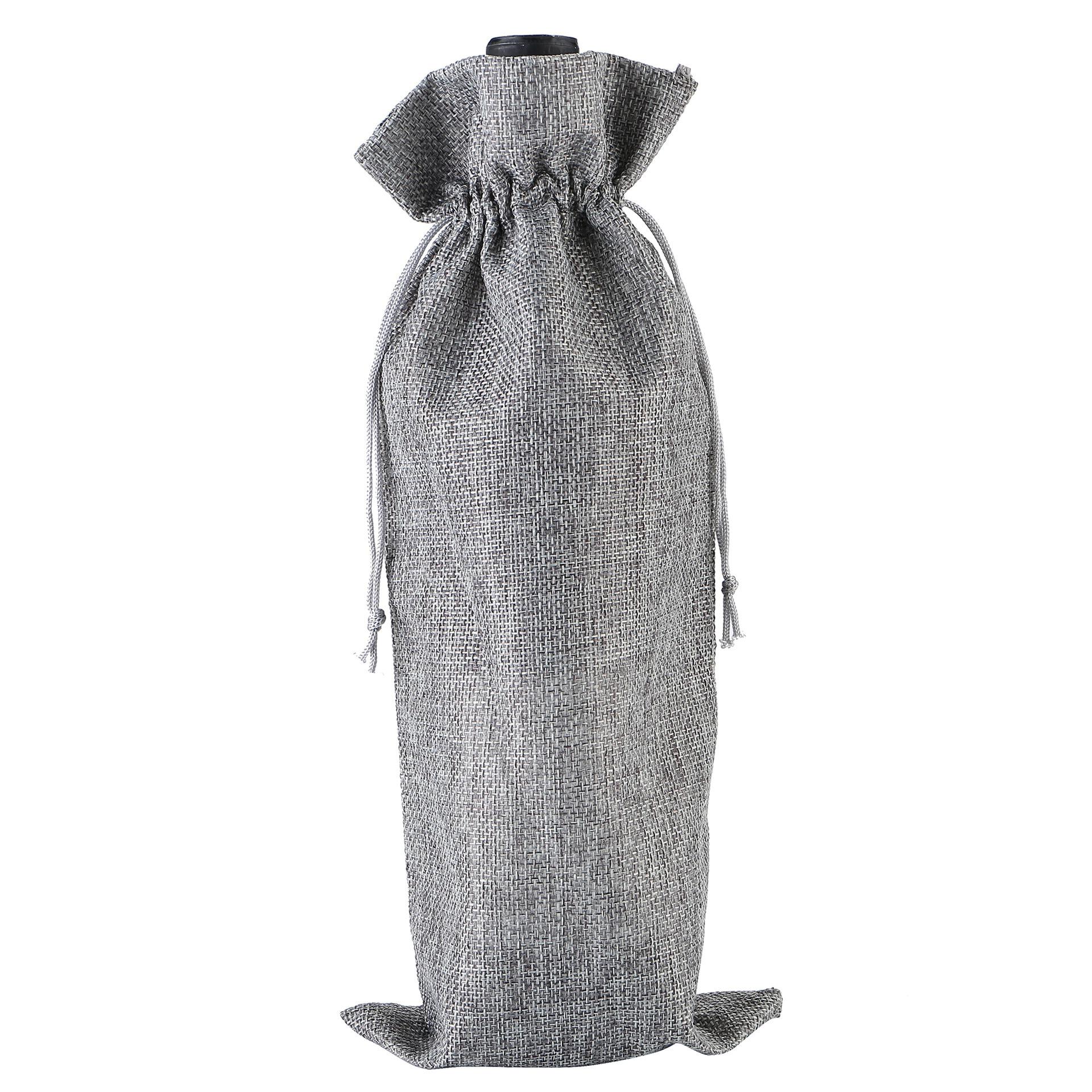 2024 Navidad lino bolsa de vino cubierta cuerda de tracción lino bolsa de botella de vino bolsa de lino bolsa de vino