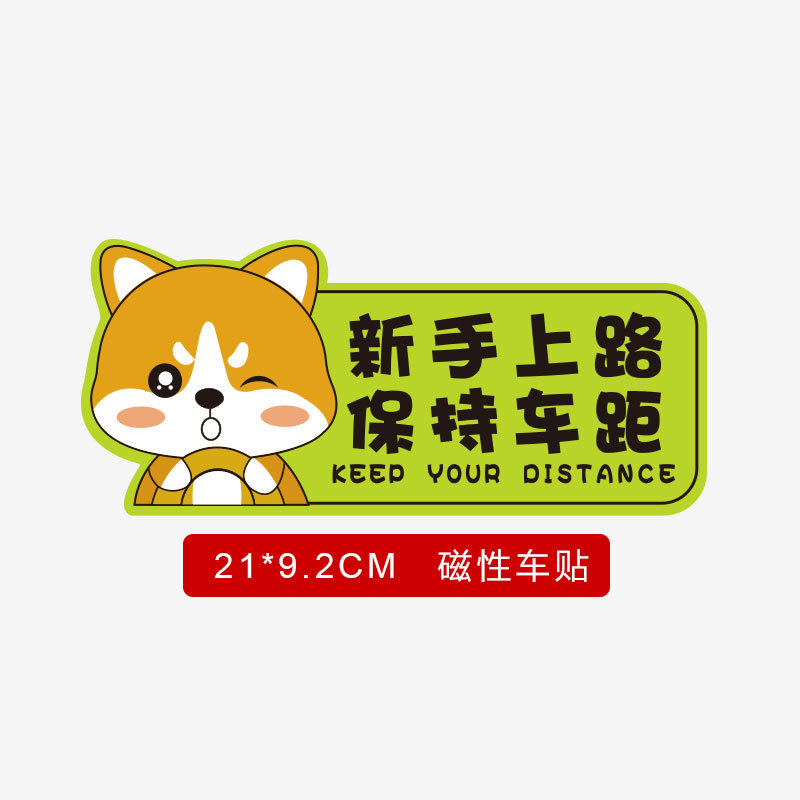 [Shiba Inu blinks] Novices keep distance between cars on the road