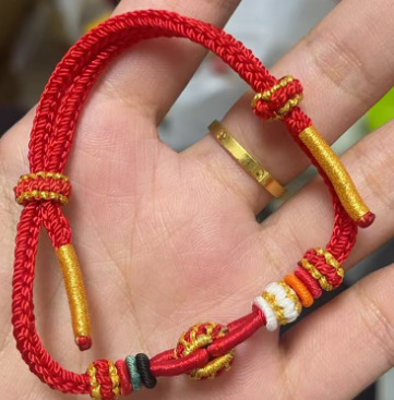 Red rope hand-woven