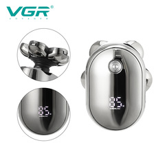 VGR395 Six-Head Electric Shaver Floating Head Waterproof Shaver Digital Portable Hair Cutter