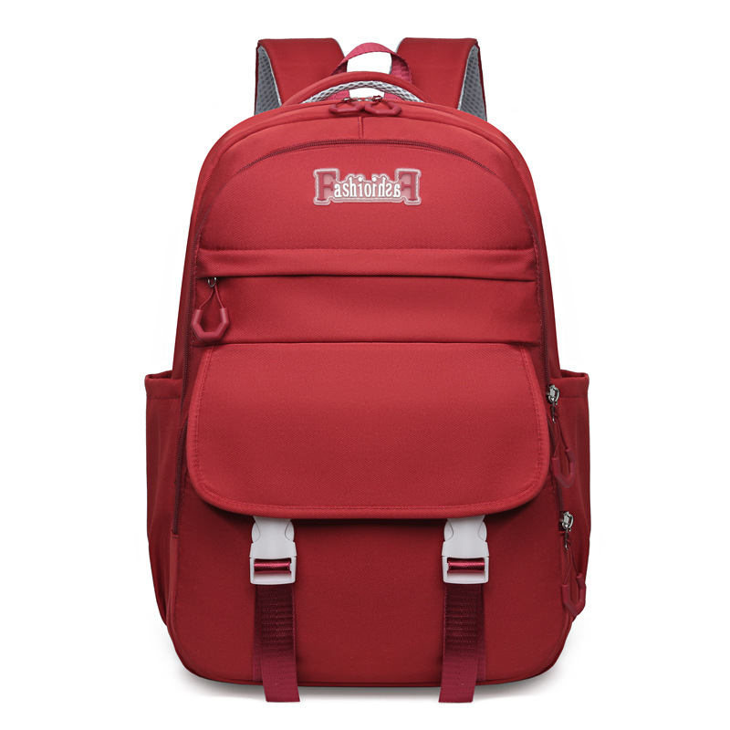 Transfronterizo nuevo estudiante de secundaria mochila hombres y mujeres de protección de la columna vertebral ligera mochila de gran capacidad versátil mochila de computadora de cercanías