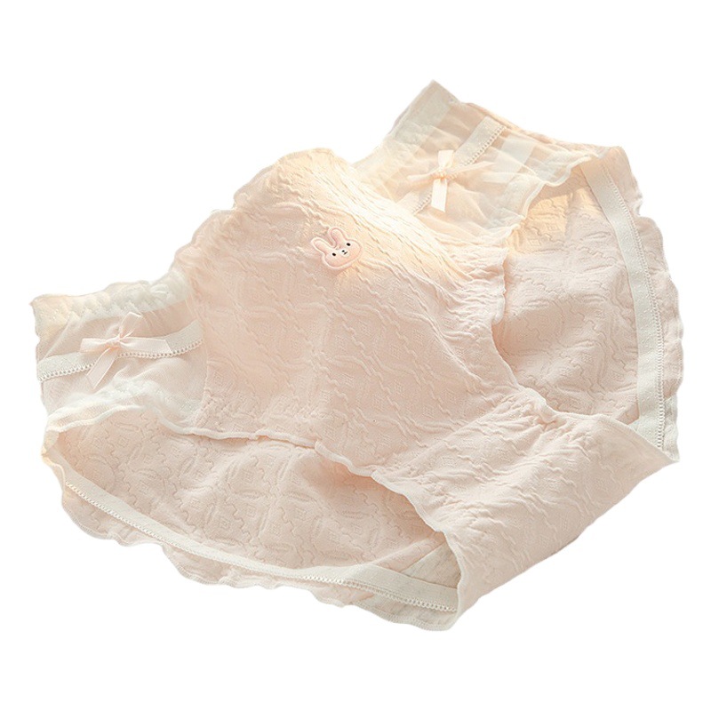 5aズボンの抗菌綿の下着の女性の純綿の通気性の中で腰の包みのお尻のかわいい少女の学生の三角のズボンの頭