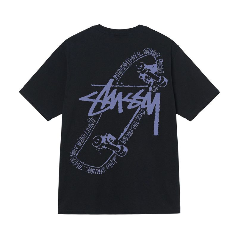 stusy スタッシー 2025年新作 8 男女兼用 半袖Tシャツ 夏 ブラック ホワイト メンズTシャツ ゆったり 230g|undefined