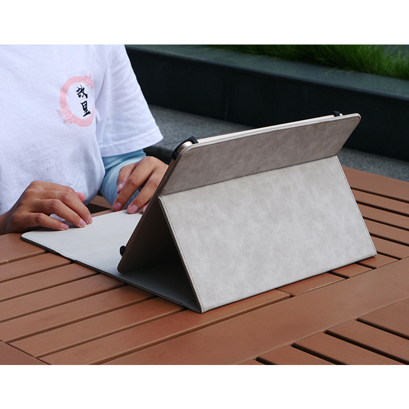 Cross-Border Business Anti-Drop Tablet Protective Case iPad Pu Protective Cover Universal Flat Flip Computer Case 8 Inches 10inch 12inch