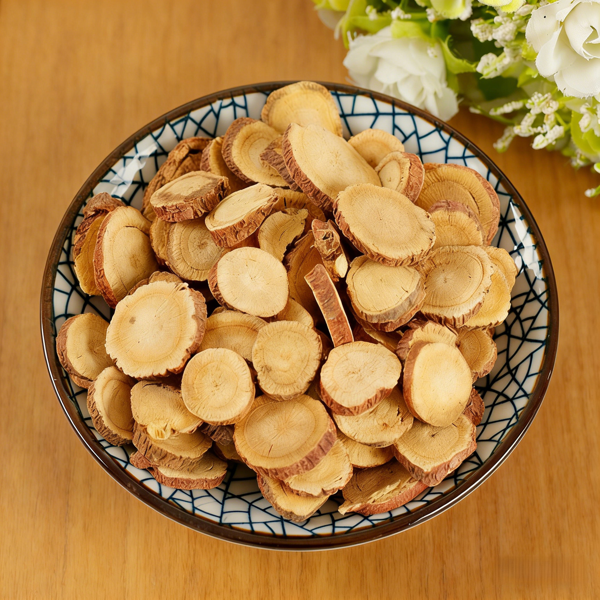Licorice Root Slices Gan Cao 甘草 500g Red Skin Dried Rounds for Herbal Tea and Decoction in use
