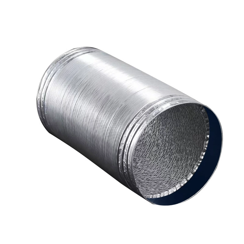 Flexible aluminum foil exhaust duct, reinforced thickened, diameters 80–200 mm, lengths 1,5/2/3 m