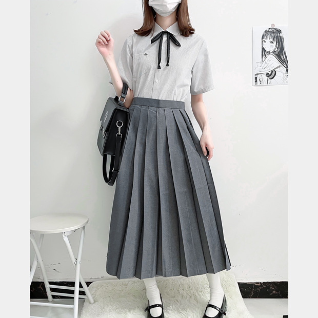 Gray [pleated skirt] 80cm