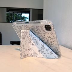 3Y型ipad11保护壳pro11亚克力ipad9代小碎花10.2寸多折air765防摔