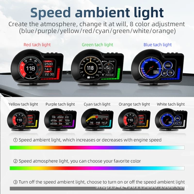 automobile instrument head-up display gps meter speed speed