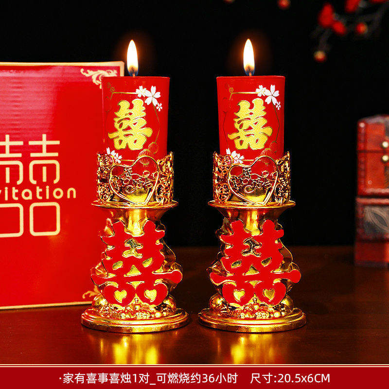 Velas de boda un par de velas de boda rojas de la cueva de la casa de flores de velas de dragón de la casa de suministros de boda