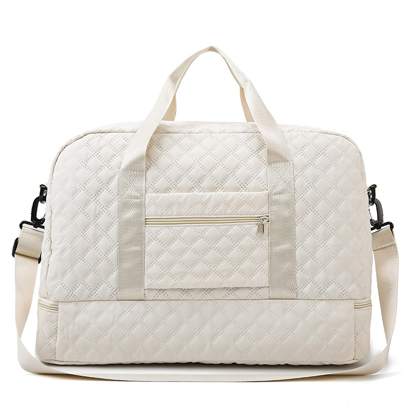 Moda corta distancia viaje rombo seco y húmedo separación deportes bolso de yoga fitness bolsa de gran capacidad de almacén de zapatos bolsa de viaje