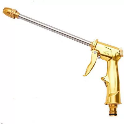 High pressure car wash water gun – wash water pipe water gun high - single-all-copper-water-gun-golden-full-copper-spear