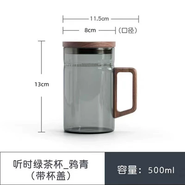 Corner transparent black+cover 500M