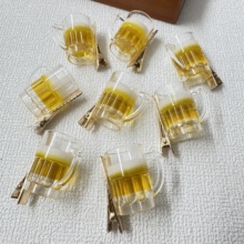 网红新款创意搞怪仿真啤酒发夹ins趣味学生刘海侧边夹一元发饰