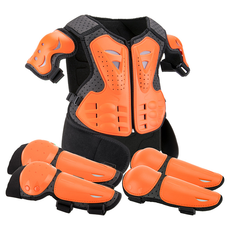 Fábrica al por mayor de niños equilibrio coche ciclismo ropa armadura ropa off-road motocicleta protección del pecho armadura chaleco resistente a la caída traje