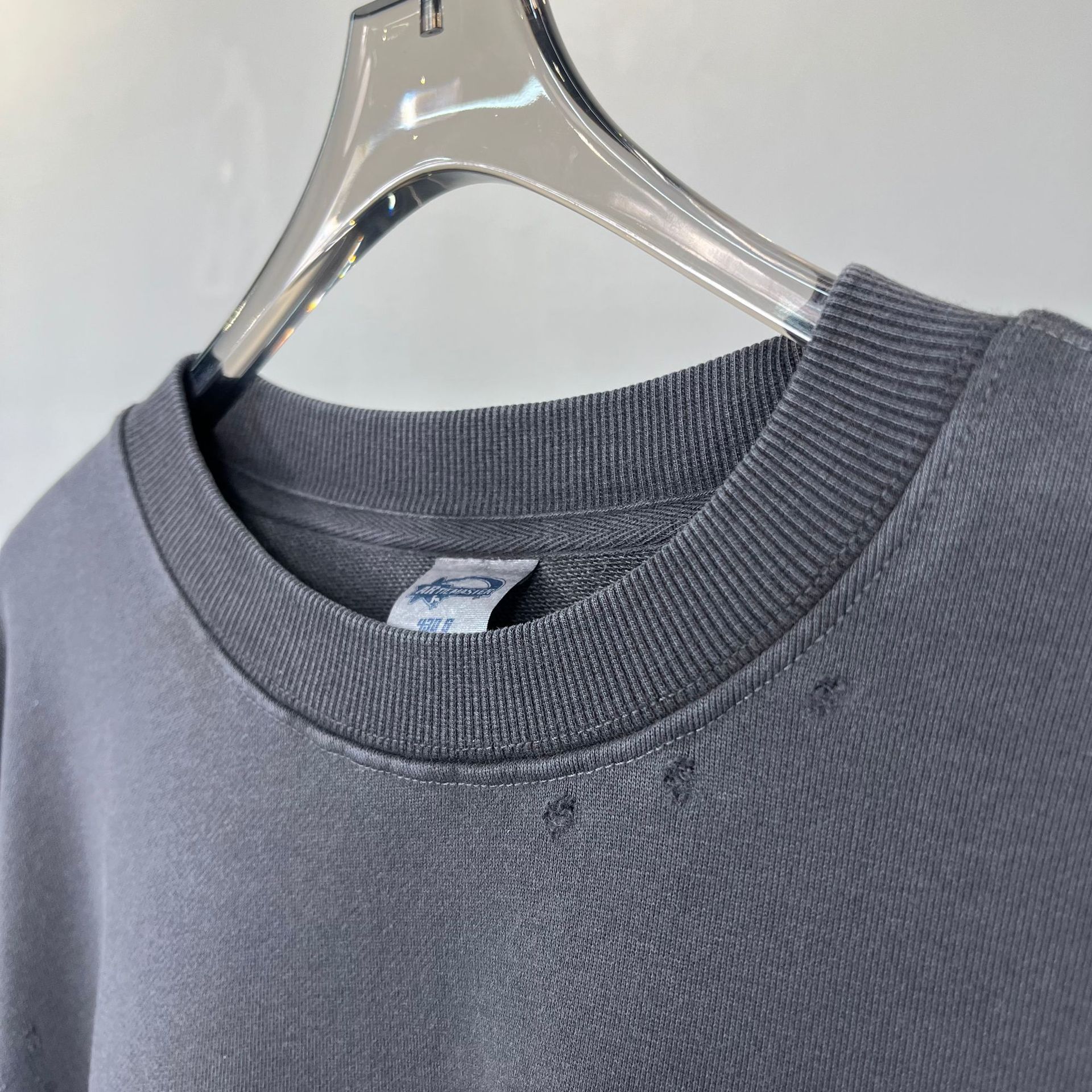 Herren Sweatshirt Schwerer Retro Pullover Mit Waschung_voghion.com
