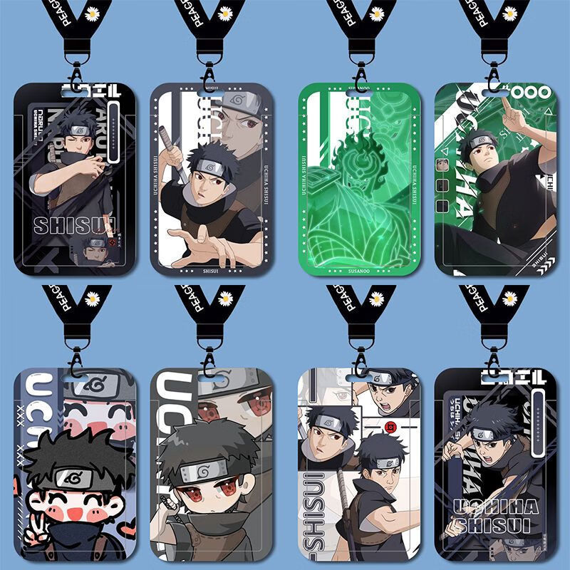 Naruto Susanooh Uchiha Mizuki Card Holder Student School Card Meal Card Bus Card Campus Card Access Control