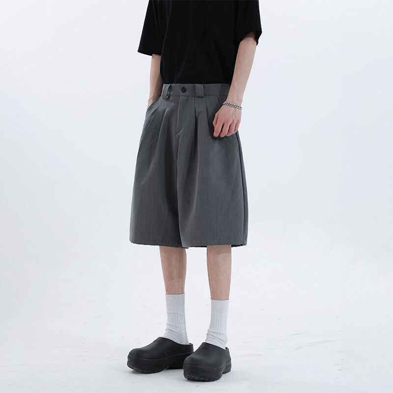 2025新型夏の韓国版ファッション定番ファッションカジュアル半ズボン七分ズボン大サイズ男性半ズボン