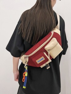 Foreign Trade Chest Bag for Girls, Casual Sports Crossbody Bag for Men, 2025 New Fashion Street Trendy Brand Shoulder Bag