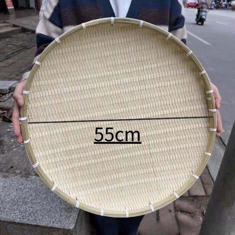 핫 세일: 수제 원형 대나무 접시 55Cm