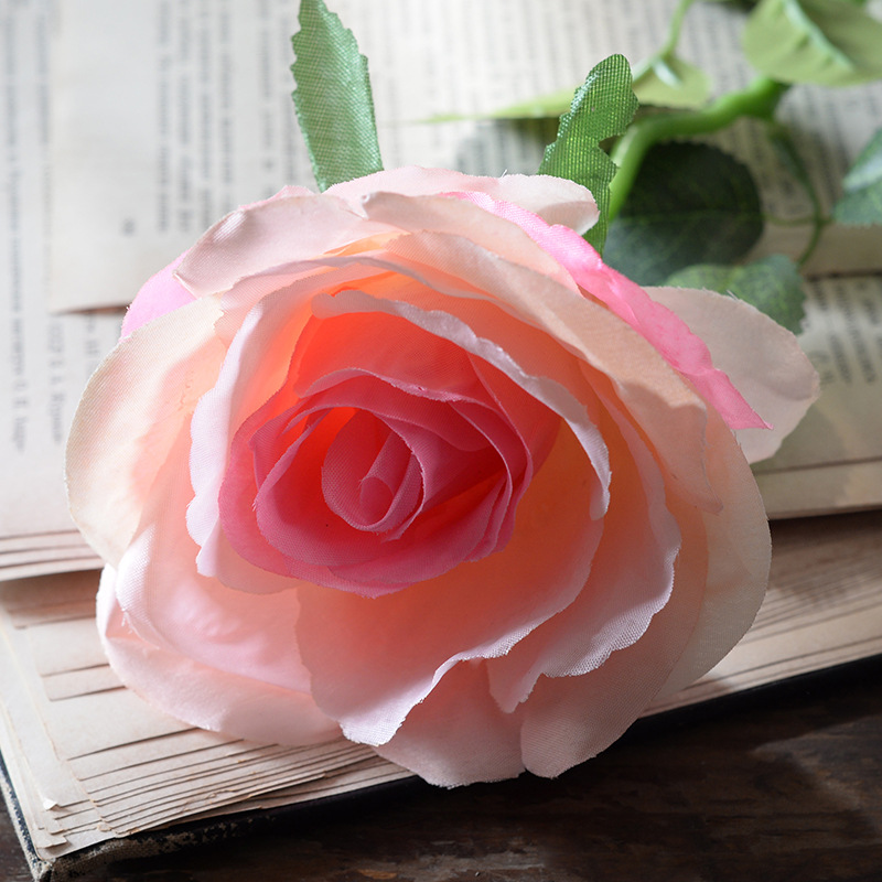 Large silk champagne powder