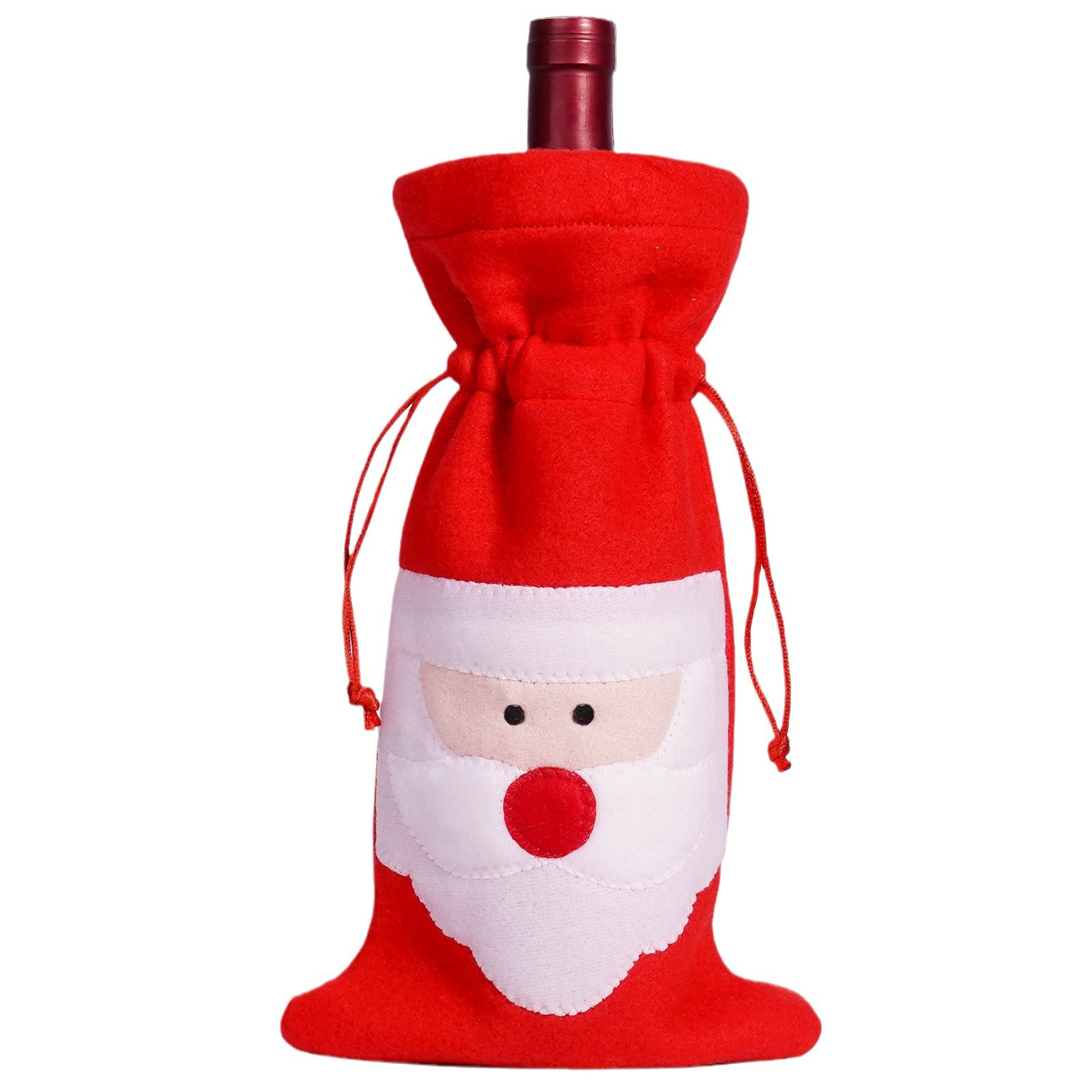 Botella de vino de Navidad transfronteriza decorativa decoración de vinos de Santa Claus creativos accesorios de botella de vino de mesa de fiesta