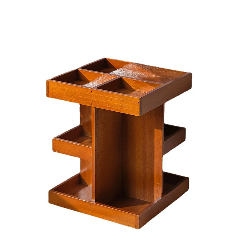 Table cosmetic wooden storage box, perfume, stand, storage system