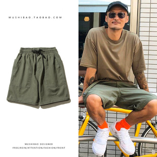Tooling Shorts Men's Summer American Style Trendy Brand Yu Wenle Large Pocket Loose Casual Trendy Outer Wear Pants