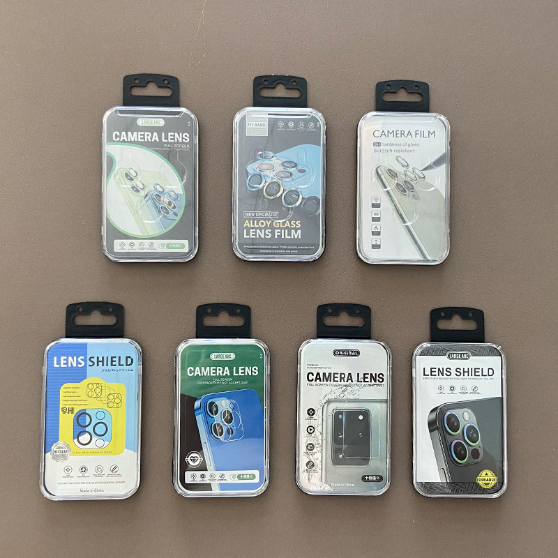 Apple 14 eagle eye lens film packaging box transparent plastic S22U Huawei P40 camera tempered film packaging box