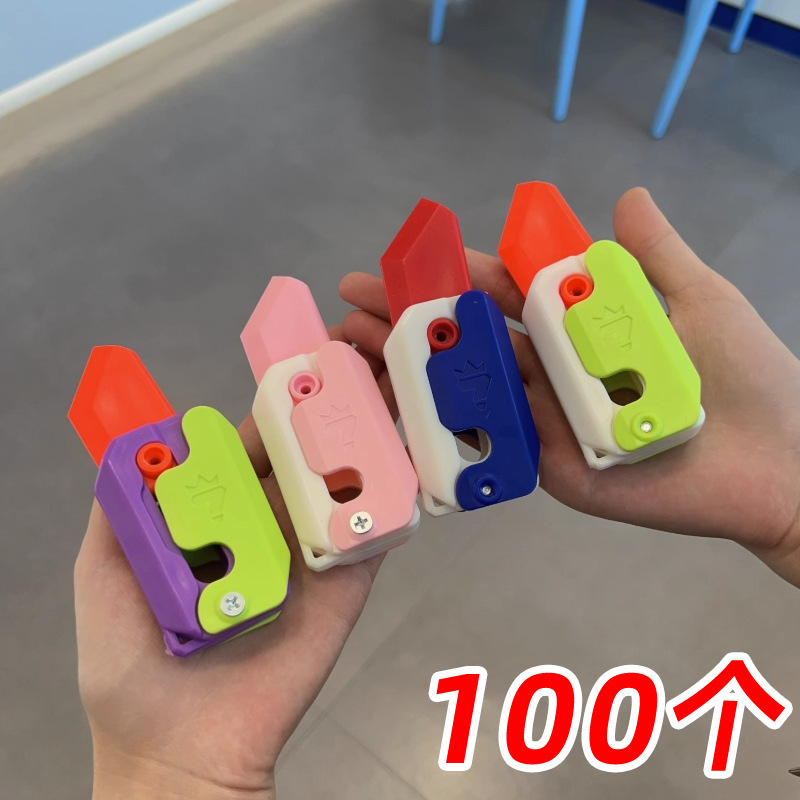 Radish knife TikTok same style luminous radish knife 3d gravity knife student prize small gift stall toy wholesale