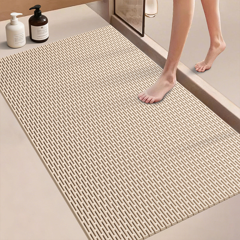 Bathroom Non-Slip Floor Mat, Shower Room Toilet Cuttable Water Barrier Mat, Children's Bath Anti-Slip Foot Mat