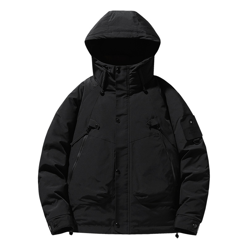 Winter short down jacket