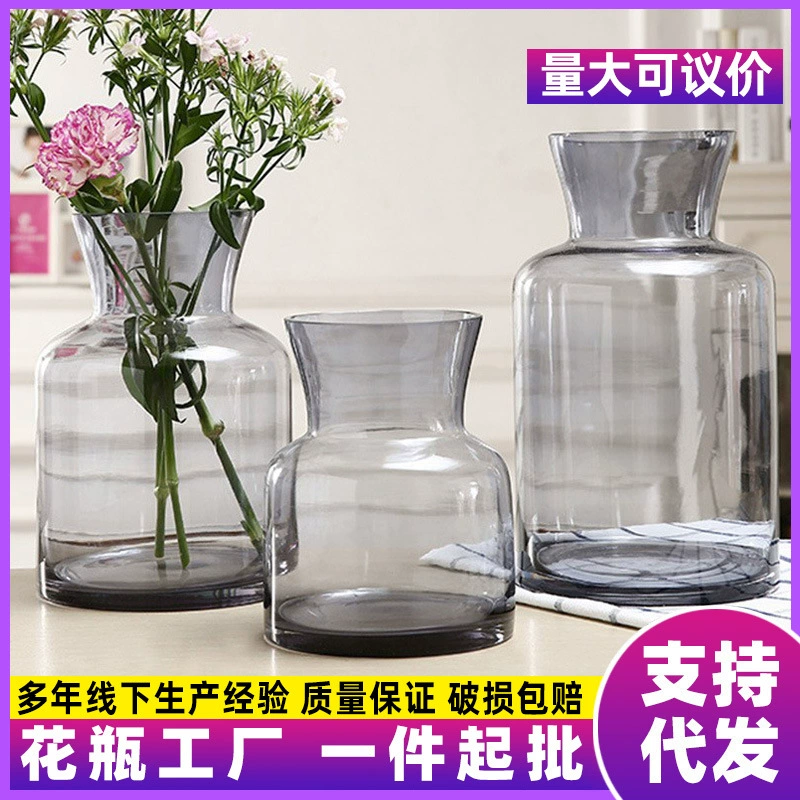 Заводская прозрачная стеклянная ваза гидропонная богатая бамбуковая Лилия украшение для гостиной обеденного стола универсальная Цветочная композиция высококачественное украшение