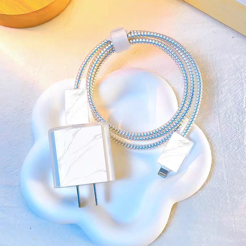 Aplicable a Apple 14 Cable Cover iPhone 13 Cargador Head 12 Promax Winding Cable Cover iPad