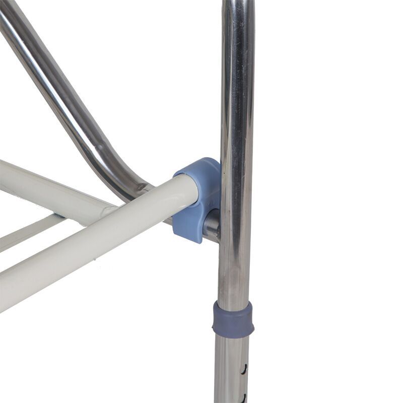 Silla sanitaria de acero inoxidable reforzada, plegable y portátil, asiento de ducha y WC antideslizante