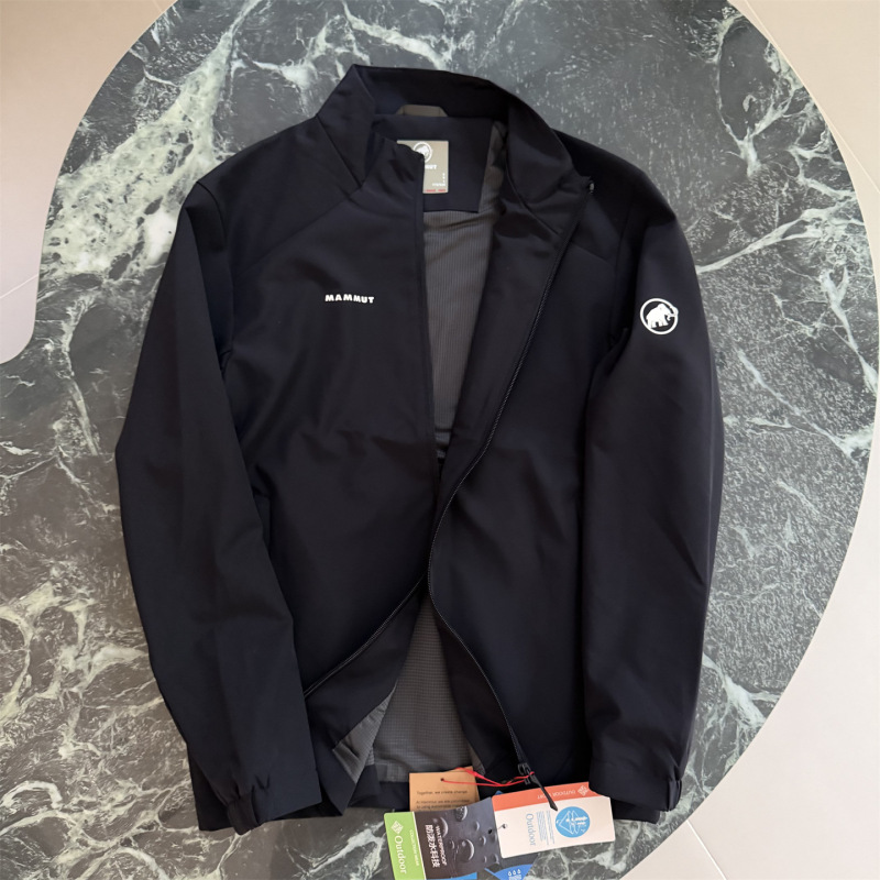 Mammoth Elephant Spring and Autumn New Men's Stand Collar Jacket Outdoor Sports Casual Loose Plus Size Coat Windproof Jacket Mammoth Elephant Spring and Autumn New Men's Stand Collar Jacket Outdoor Sports Casual Loose Plus Size Coat Windproof Jacket