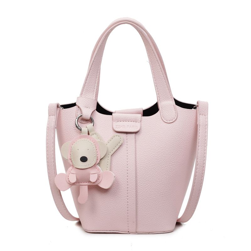 2025 nuevo bolso de nicho bolso de cubo con patrón de lichi bolso de canasta de verduras de alta calidad bolso de hombro bolso de mensajero de moda