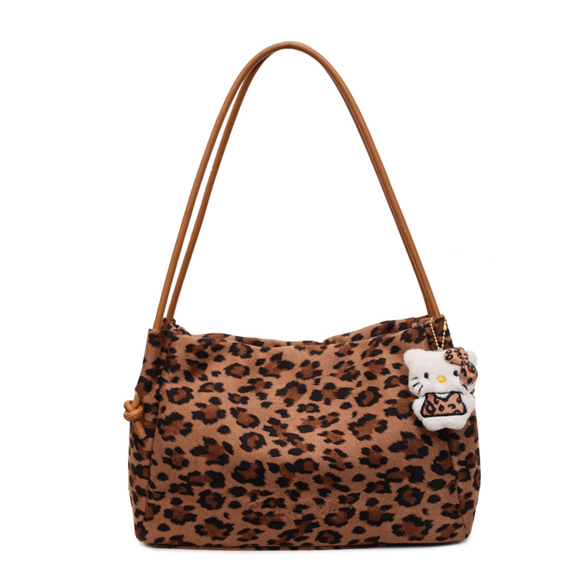 Marrón estampado de leopardo