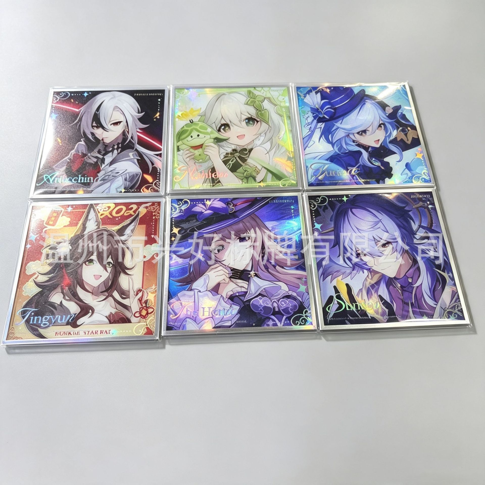 Custom laser color paper, acrylic anime fan merchandise, celebrity merchandise, color paper with gold and silver foil, reflective color paper wholesale