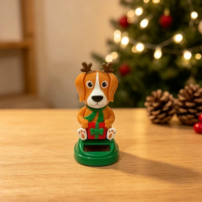Car ornaments – creative car car ornaments - 5510cm-gross-weight-39g-reindeer-training-dog-packaged-double-sided-stickers
