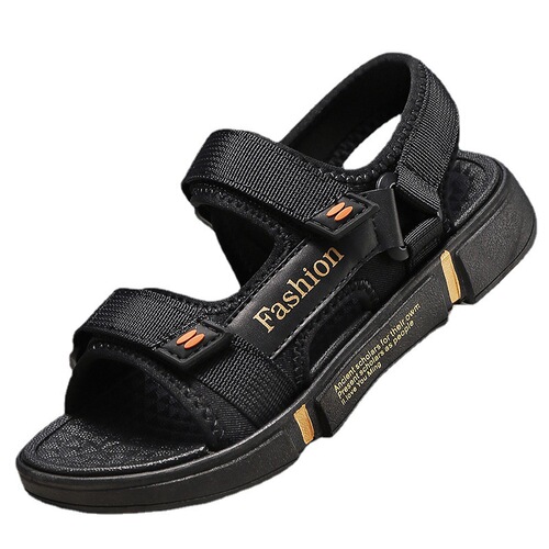 Cross-border specializes in fashionable casual open-toe breathable beach Velcro foreign trade men's sandals beach shoes factory wholesale