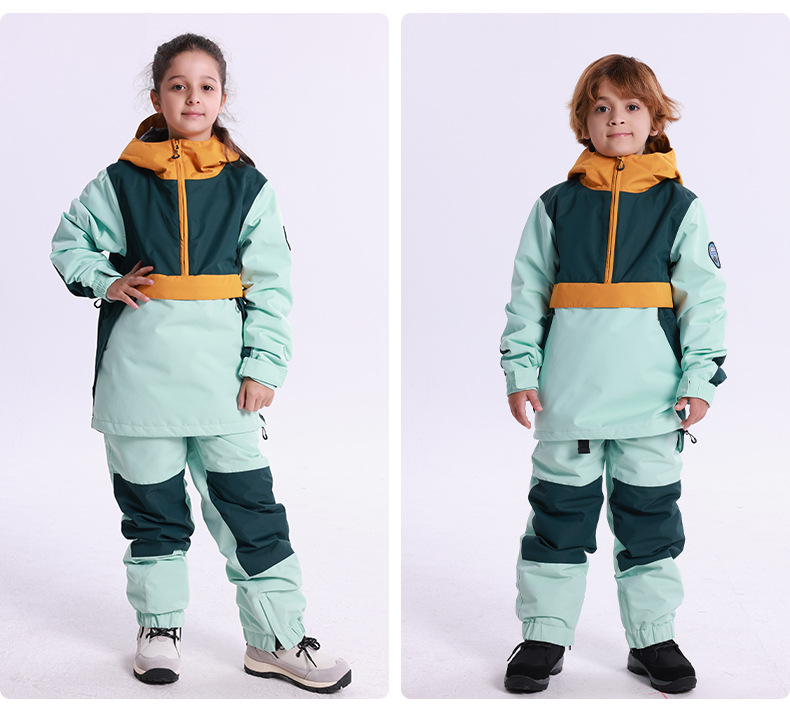 Neuer Winter-Kinder-Skianzug für Männer, winddicht, wasserdicht, warm, Schneeanzug, Outdoor-Snowboardanzug für Mädchen_voghion.com