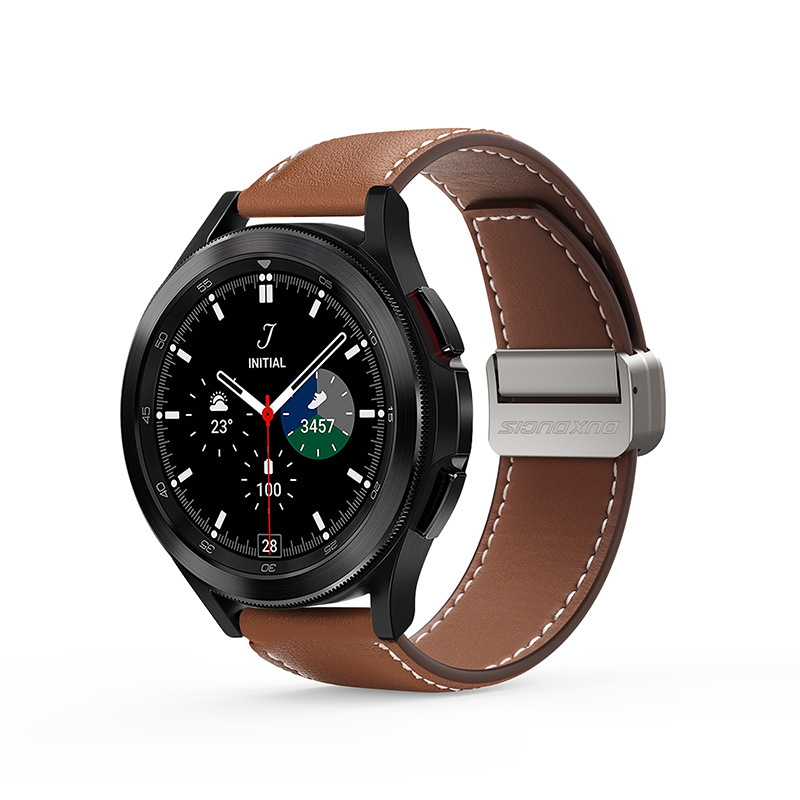 Aplicable para SamsungWatch pulsera de cuero al por mayor 20MM Samsung Huawei Xiaomi pulsera de moda general